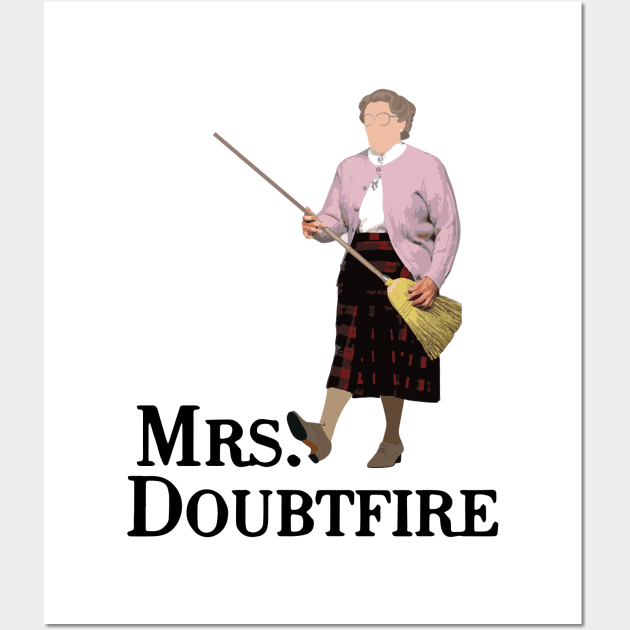 Mrs. Doubtire Wall Art by mariansar